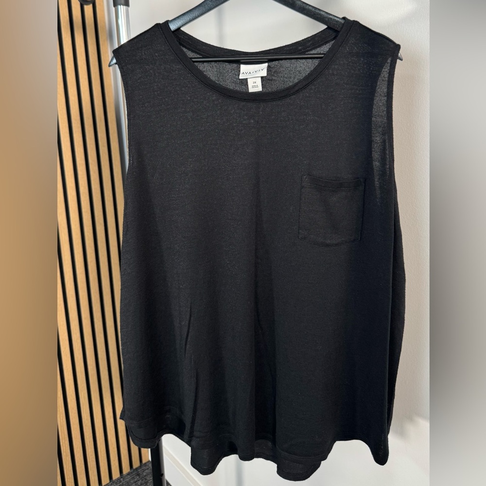 Ava & Viv Classic Black Top